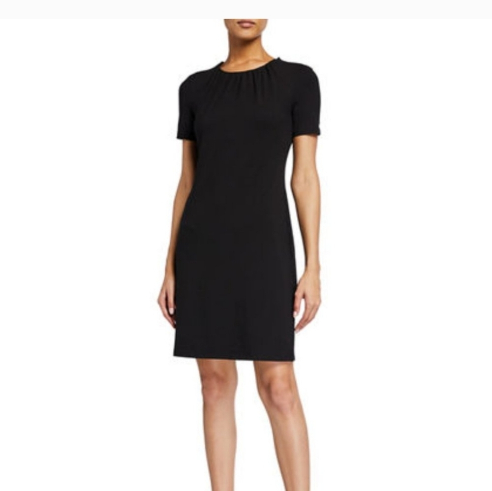 Theory 'gather tee' dress in black Xs